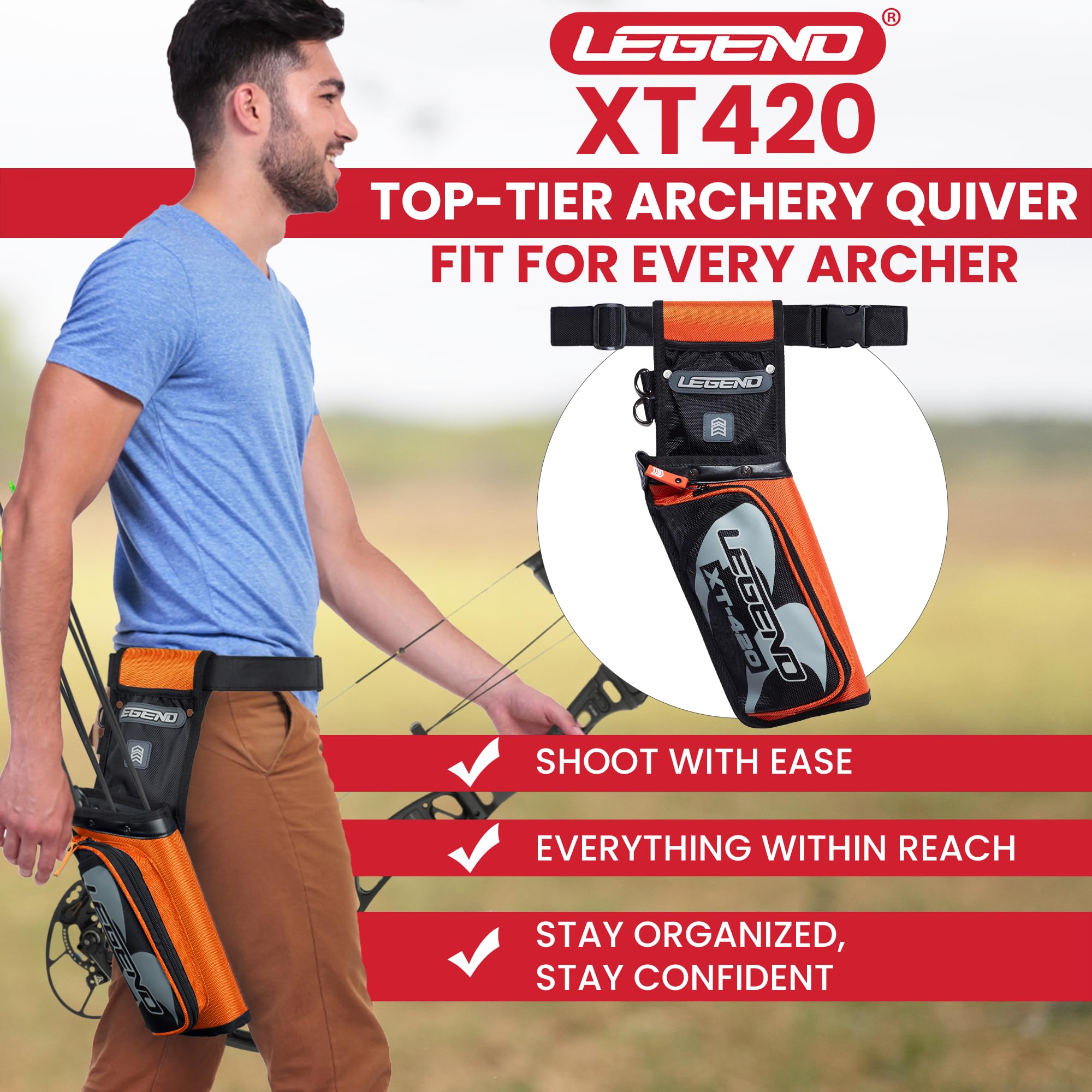 Amazon.com : LEGEND XT420 Arrow Quiver - Quiver Arrow Holder